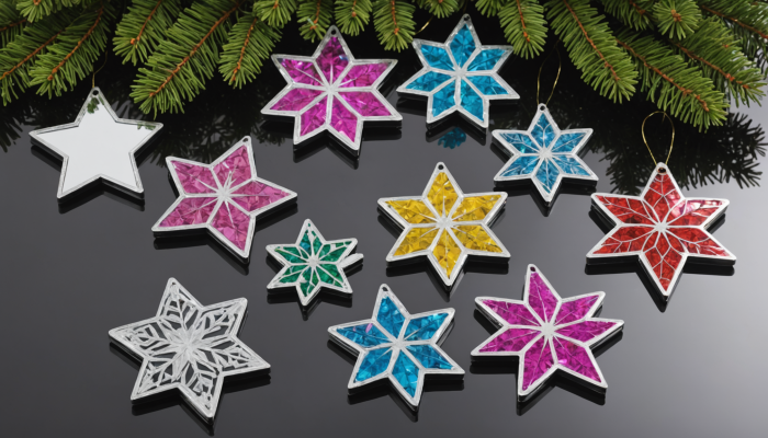 découvrez notre gamme d'autocollants réfléchissants et d'ornements en miroir acrylique, parfaits pour embellir vos projets créatifs tout en ajoutant une touche de sécurité et de brillance. idéals pour la décoration, ces articles polyvalents se déclinent en plusieurs designs attrayants.