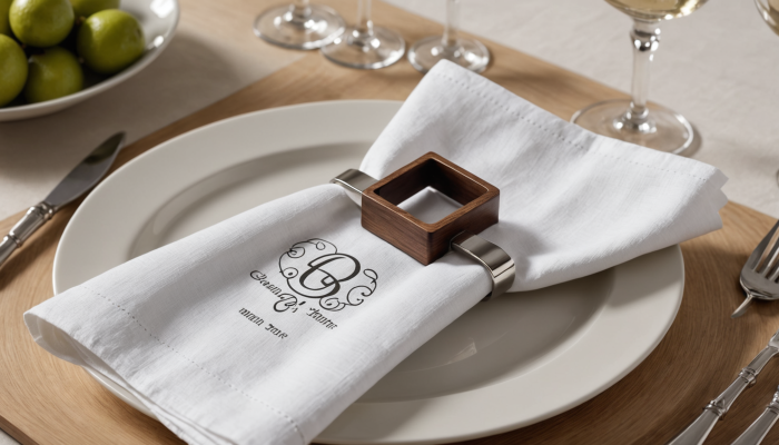 découvrez notre rond de serviette carré personnalisé, idéal pour ajouter une touche d'élégance à vos tables. offrez un cadeau unique grâce à la gravure, parfaite pour des occasions spéciales ou des événements mémorables.